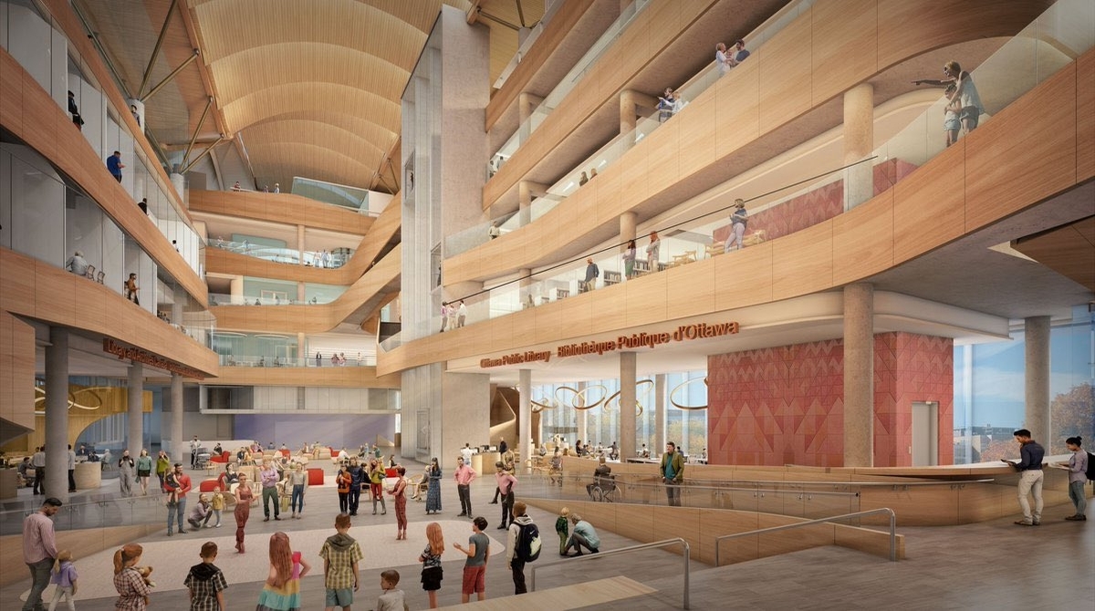 $192.9 Million Ottawa Public Library & Archives Canada Facility Design